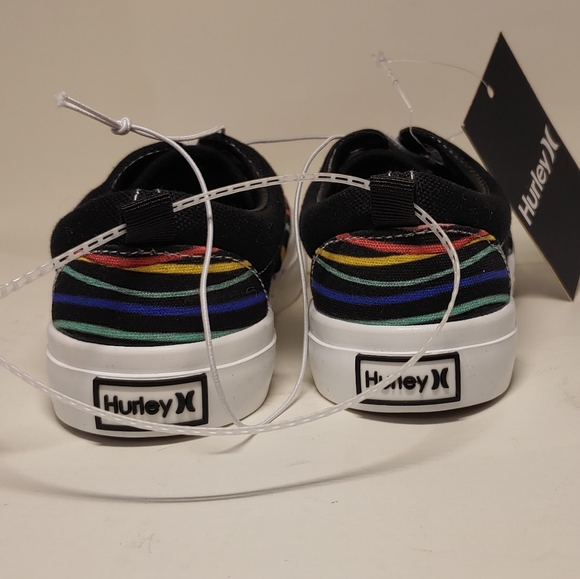 Hurley Youth Marley-T Lace-Up Sneakers Brand New (Sz 10) Black Skater Style - Picture 6 of 10